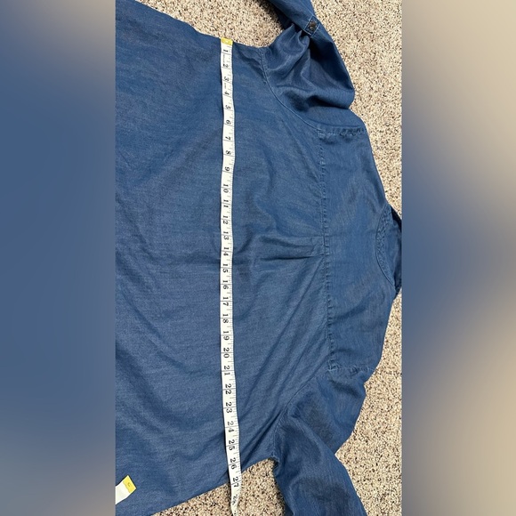 👚 Isaac Mizrahi Live! TRUE DENIM Button-Front Shirt (Size 22W, ) 👚 - Picture 10 of 12